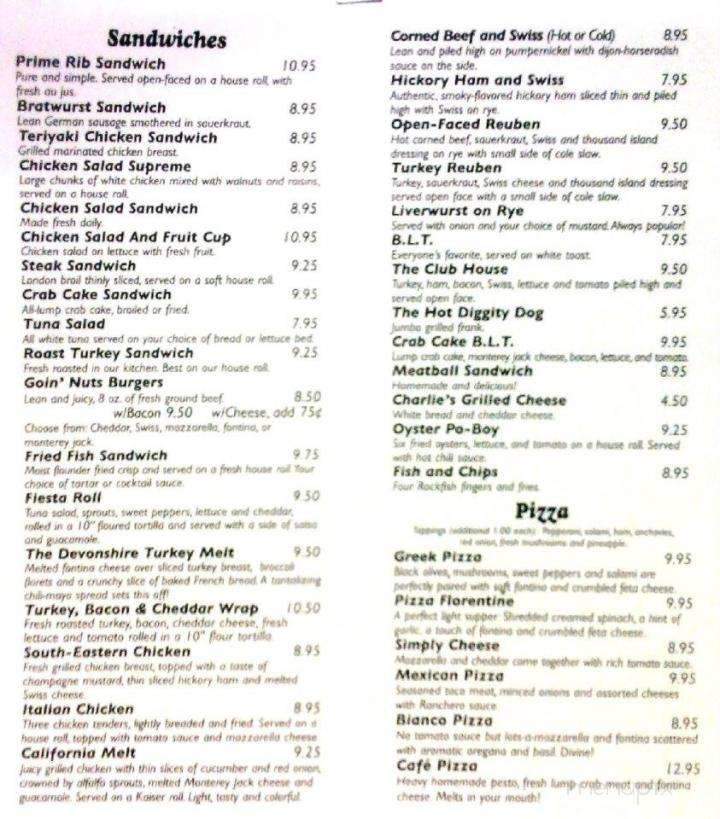 Goin Nuts Cafe - Salisbury, MD menu_pic