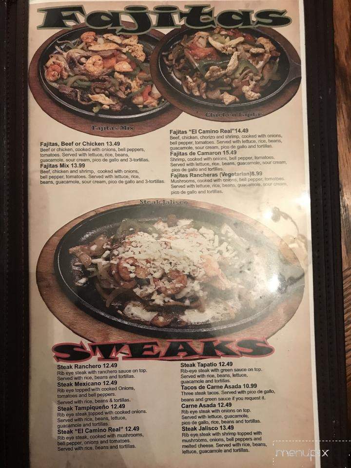 El Camino Real - Clinton, MO menu_pic