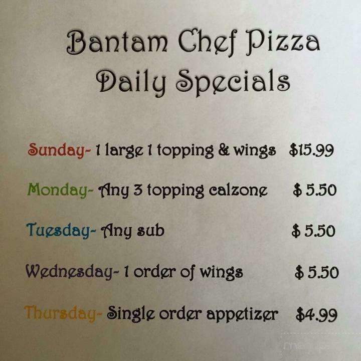 Bantam Chef - Gastonia, NC menu_pic