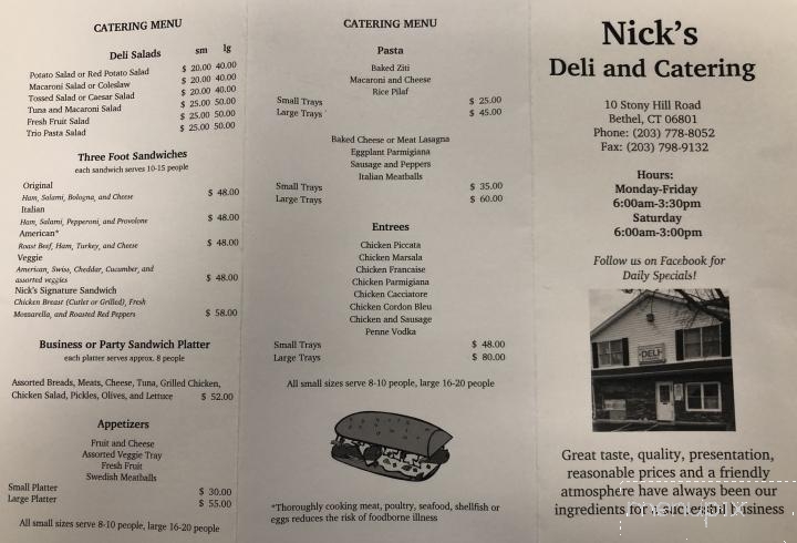 Nick's Deli - Bethel, CT