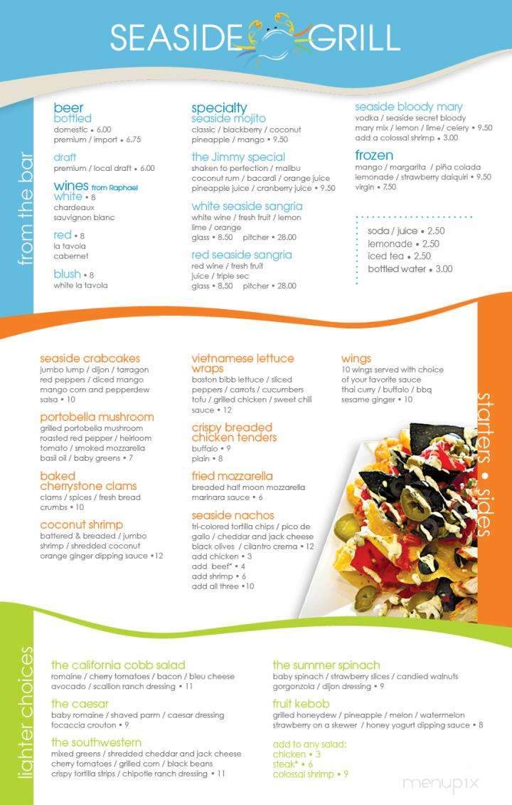 Seaside Grill - Riverhead, NY menu_pic