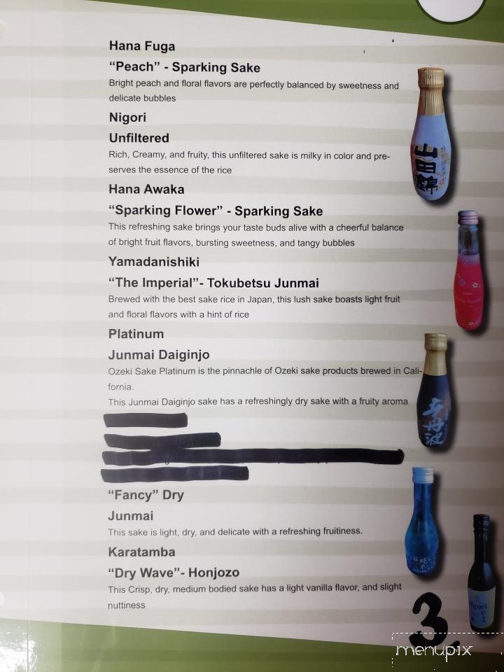Tokyo Japanese Steak House - Crossville, TN menu_pic