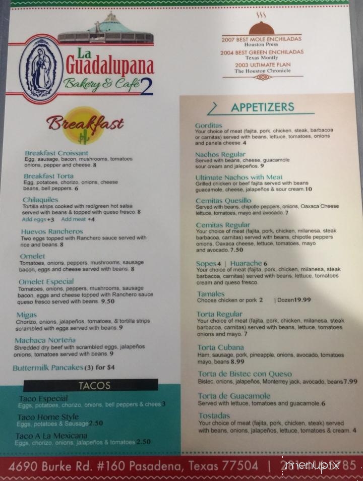 La Guadalupana 2 Bakery & Cafe - Pasadena, TX