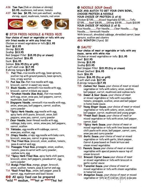 Takara Thai - Marathon, FL menu_pic