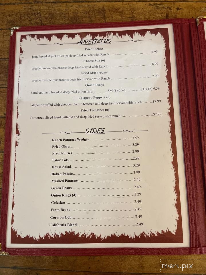 The Corral - Coleman, TX menu_pic