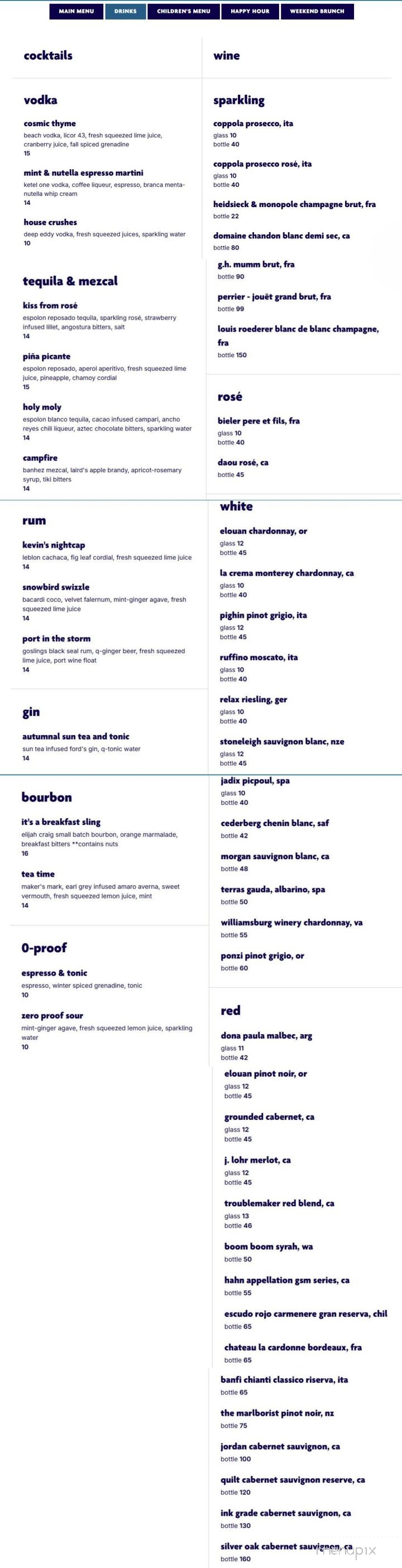 Tides Coastal Kitchen - Virginia Beach, VA menu_pic