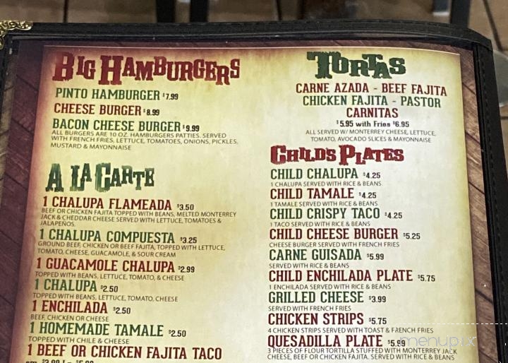 Pinto Bean - Victoria, TX menu_pic