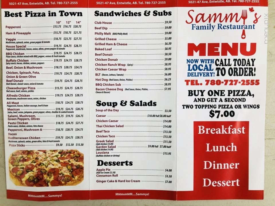 Sammy's Restaurant - Entwistle, AB
