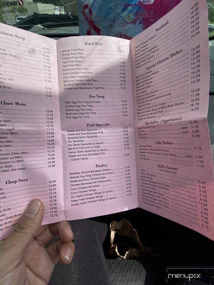 Polly's Cafe - Terrace, BC menu_pic