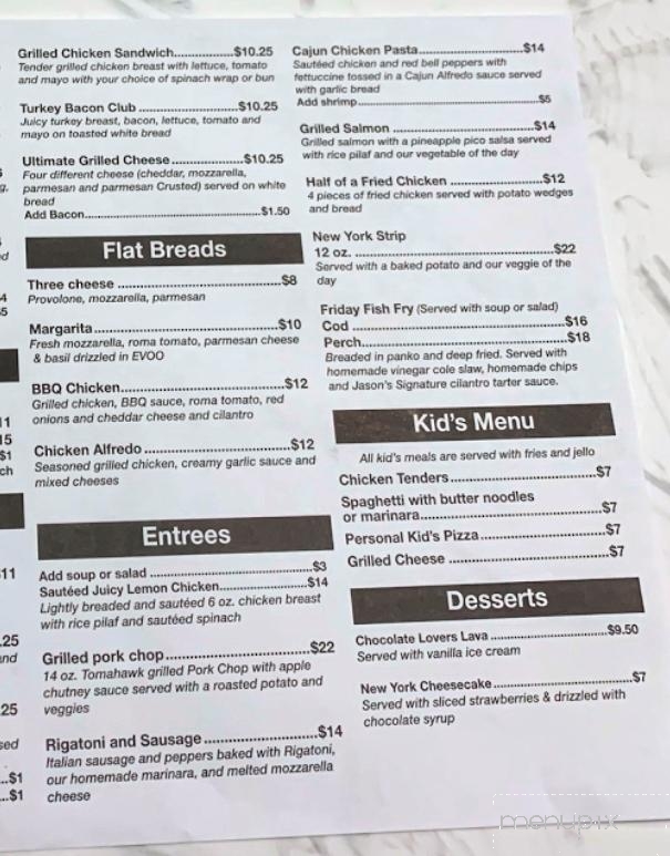 Jason's Pub - Crete, IL menu_pic