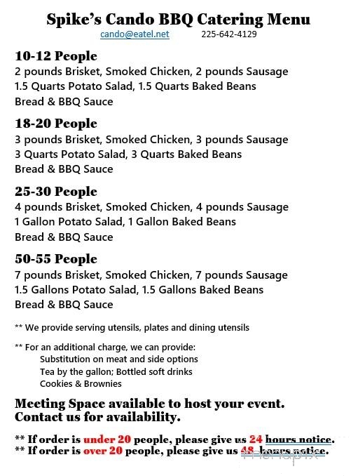 Big Jakes BBQ - Saint Gabriel, LA menu_pic