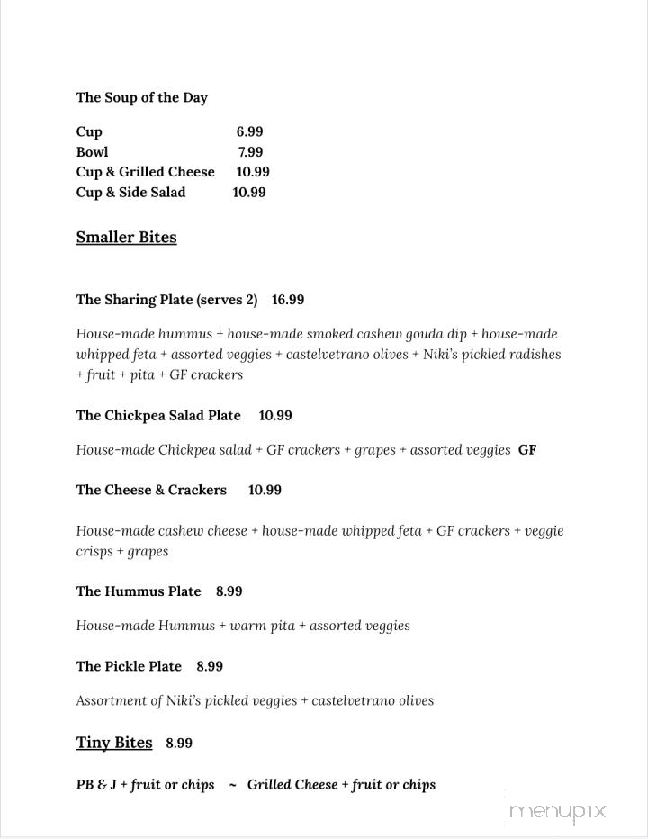 Viridescence Bottle and Bites - Pilot Mountain, NC menu_pic