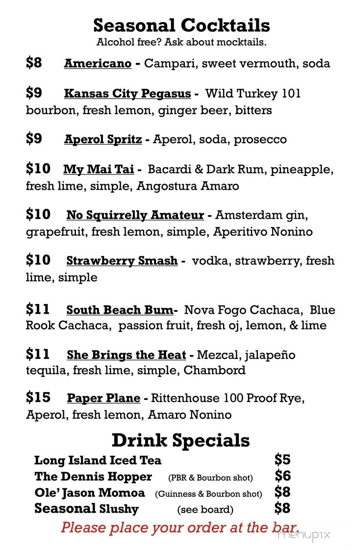 Boogie Knight's - Danville, KY menu_pic
