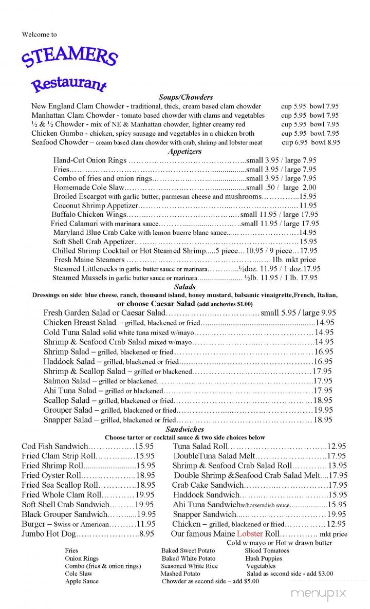 Menu Of Steamers Of Naples In Naples FL 34109 menu-of-steamers-of-naples-in-naples-fl-34109