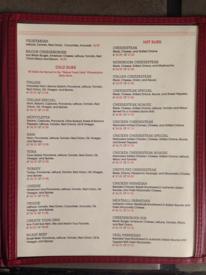 Aleco's Steak & Hoagie - Harrisburg, PA menu_pic