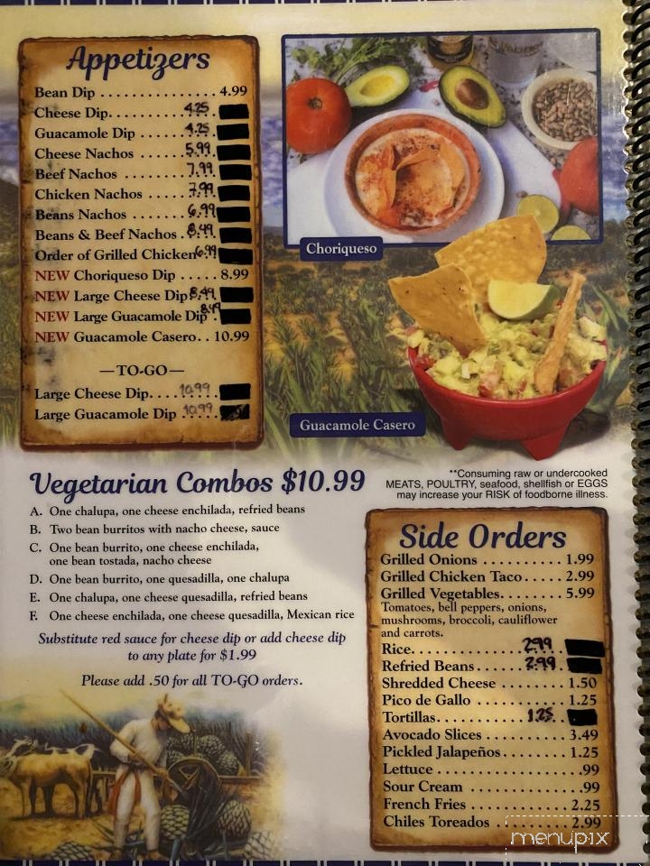 Campo Azul - Nolensville, TN menu_pic