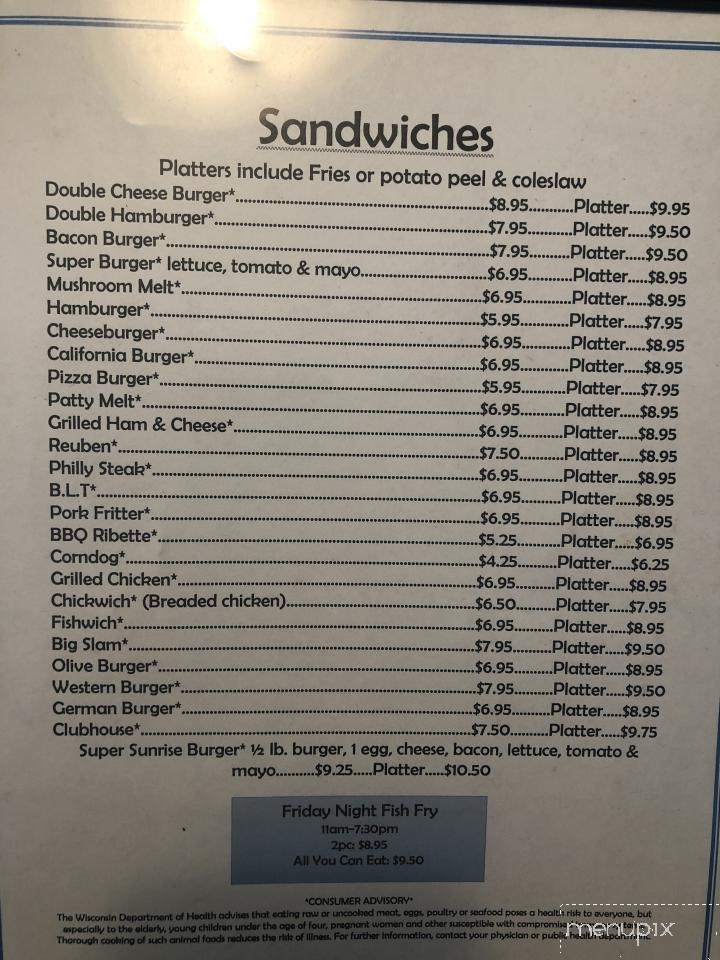 Nancy's Northside Family Rest - Rice Lake, WI menu_pic