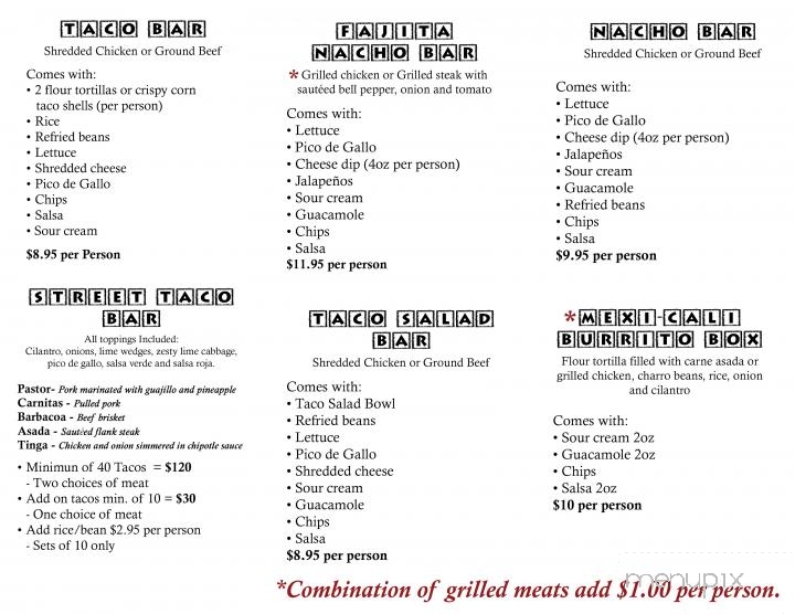 Sol Restaurante Mexicano & Taqueria - Montgomery, AL menu_pic