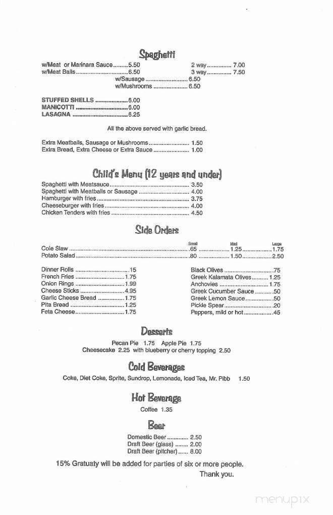 Famous Subs & Pizza - Southport, NC menu_pic