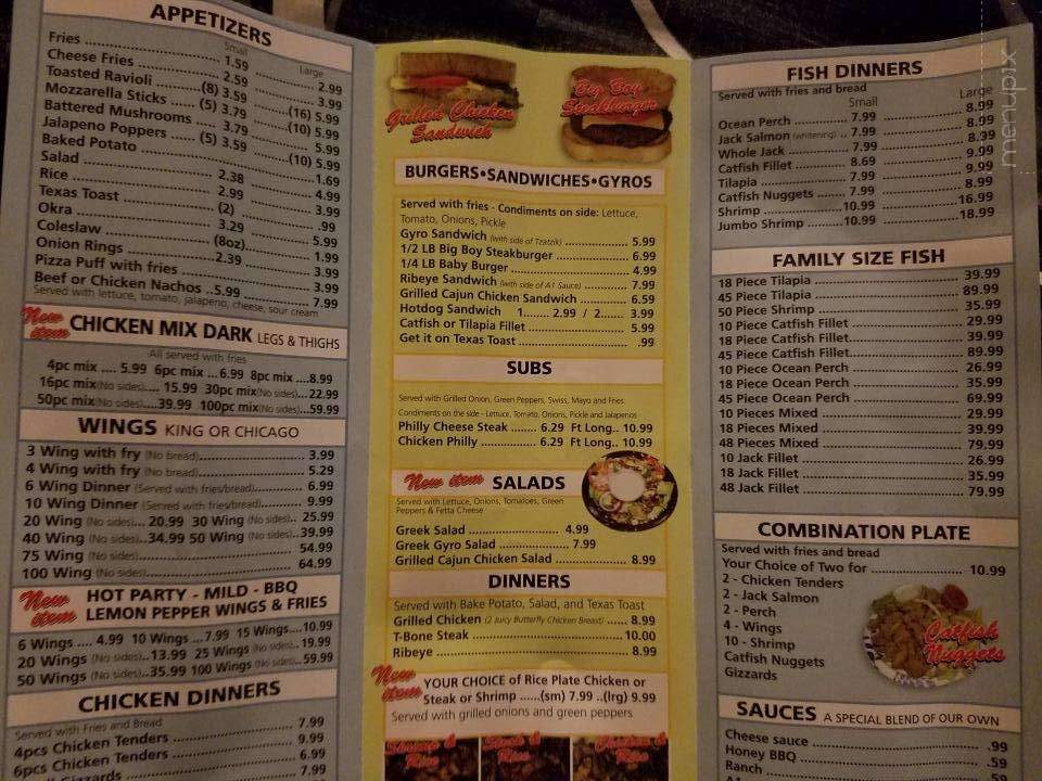 Menu of King Grill in St Louis, MO 63107