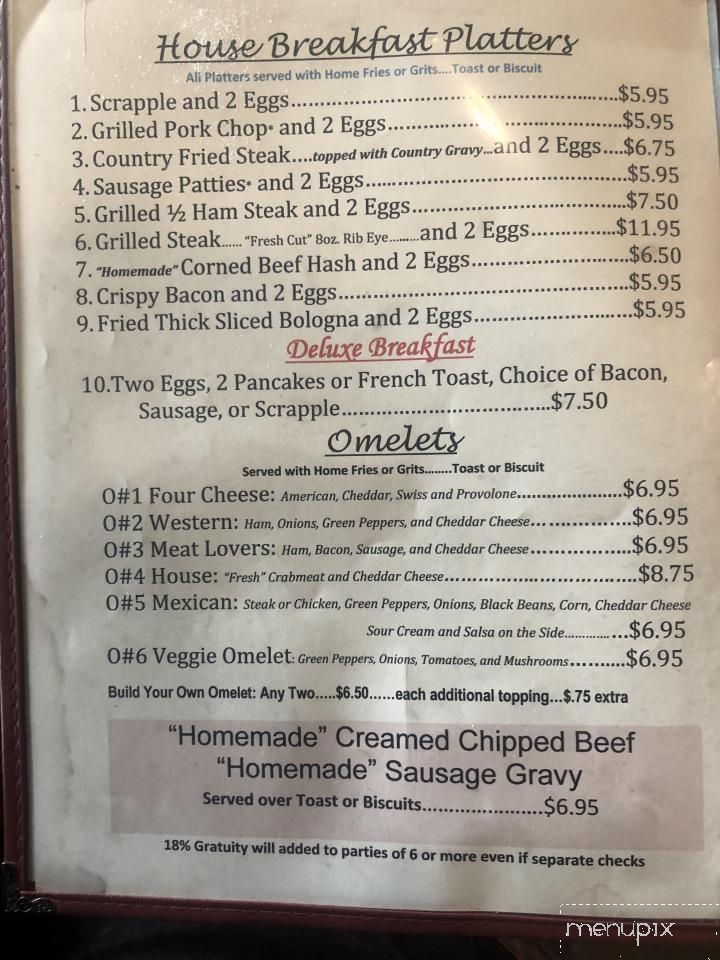 Kay's Country Kitchen - Cambridge, MD menu_pic