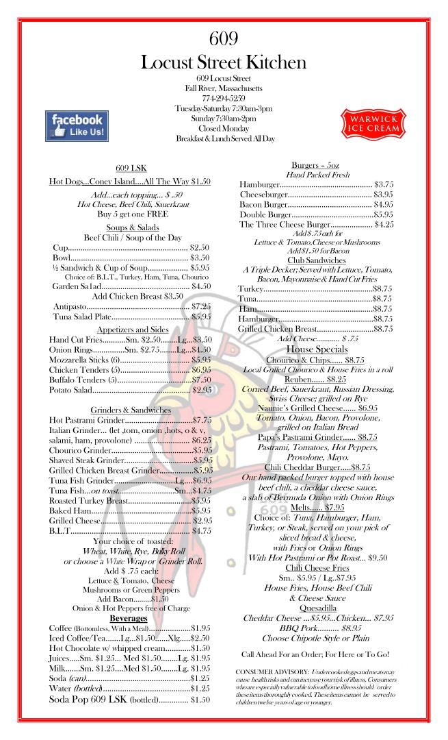 609 Locust Street Kitchen - Fall River, MA