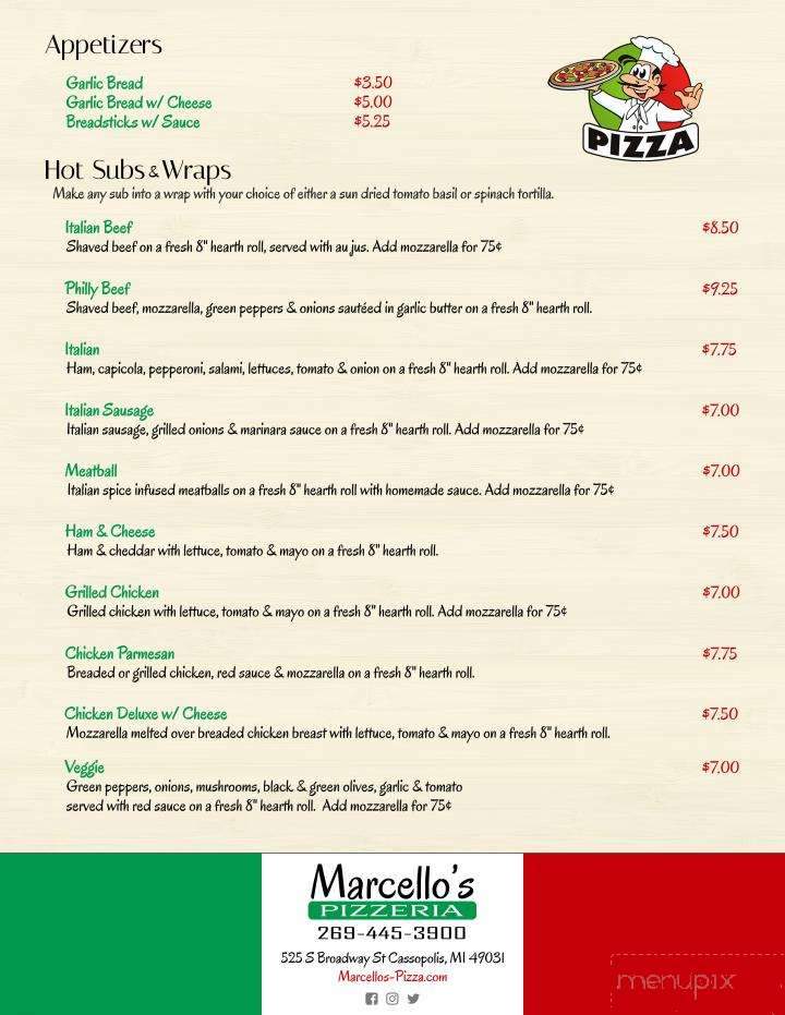 Marcello's Pizzeria - Cassopolis, MI