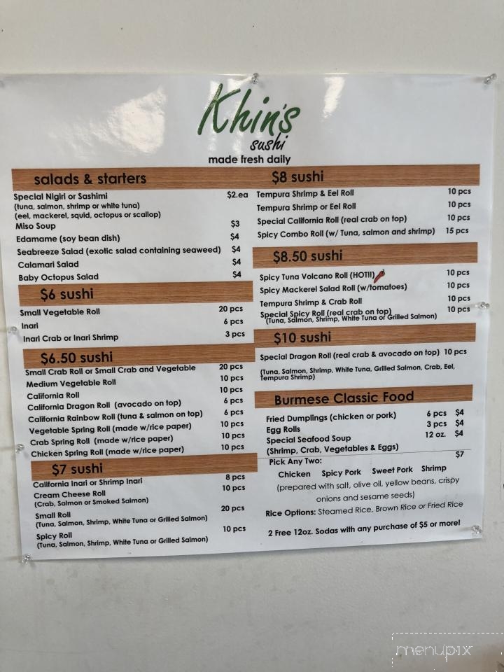 Khin's Sushi - Richmond, KY