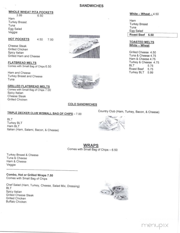 Casale's Sub Shop - Williamsport, PA menu_pic