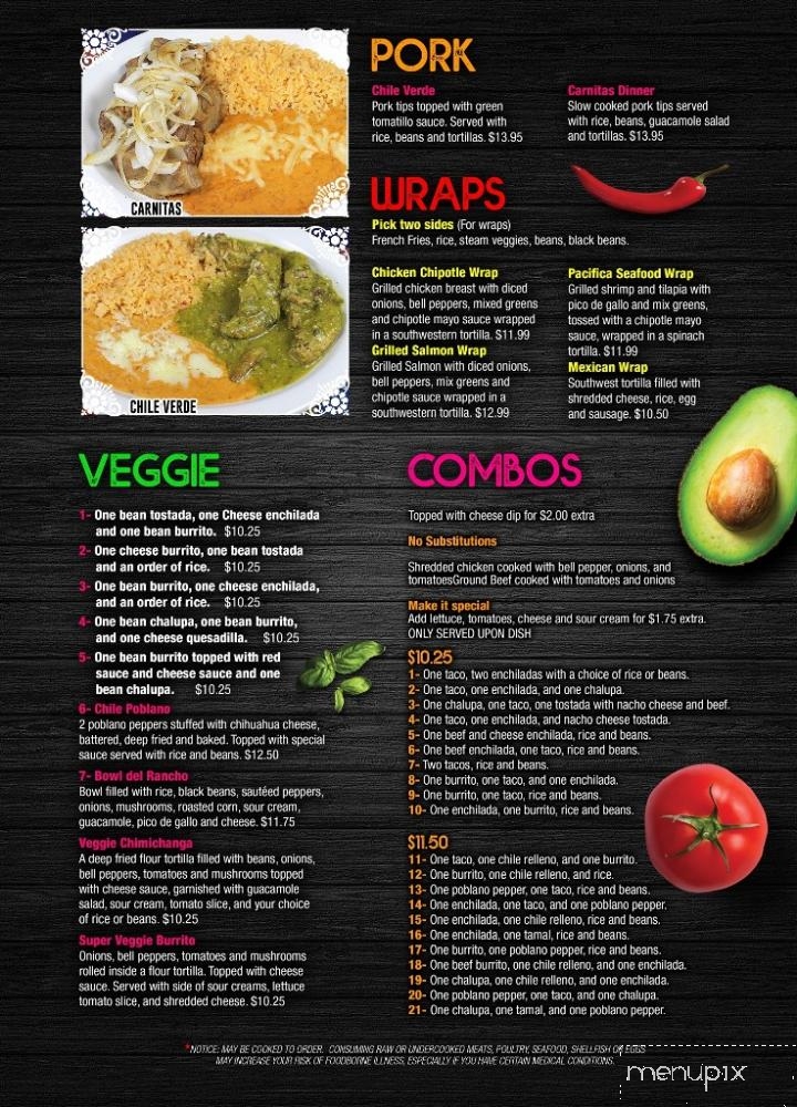 Catrinas Mexican Bar & Grill - Gainesville, GA menu_pic