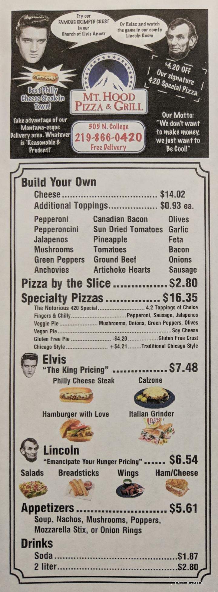Mt Hood Pizza & Grill - Rensselaer, IN