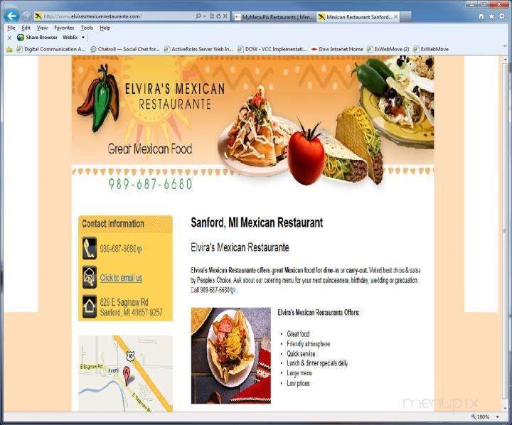 Elviras Mexican Food To Go - Sanford, MI menu_pic
