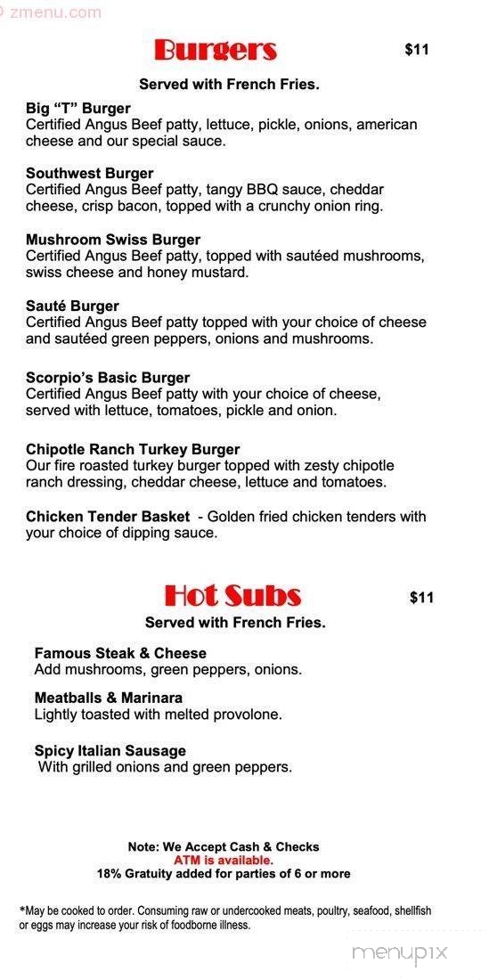 Scorpio's Pizzaria - Lancaster, NH menu_pic