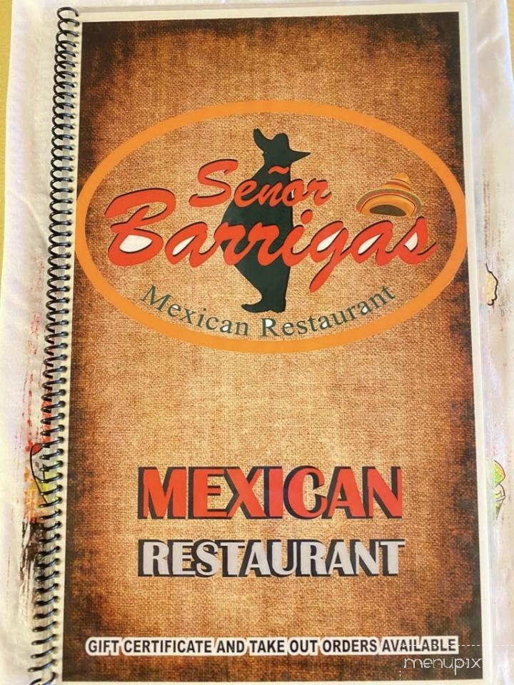 Senor Barrigas - Savannah, MO menu_pic