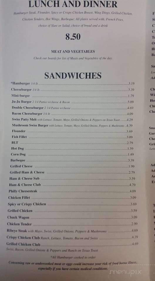 Dry Pond Cafe - Stuart, VA menu_pic