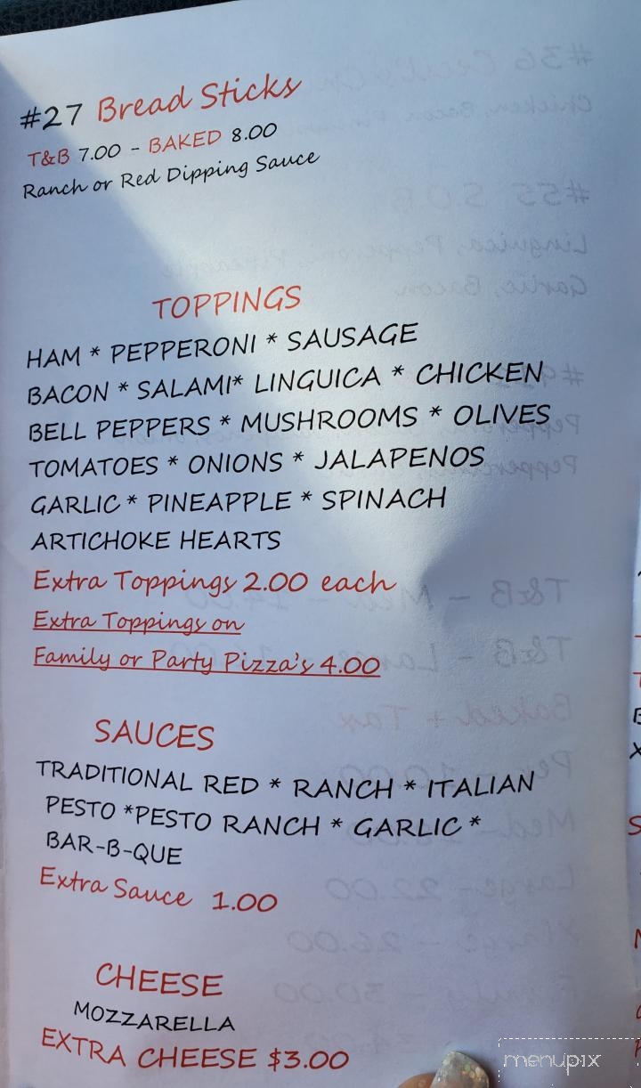 Cecil's Take N Bake Pizza - Clearlake, CA menu_pic