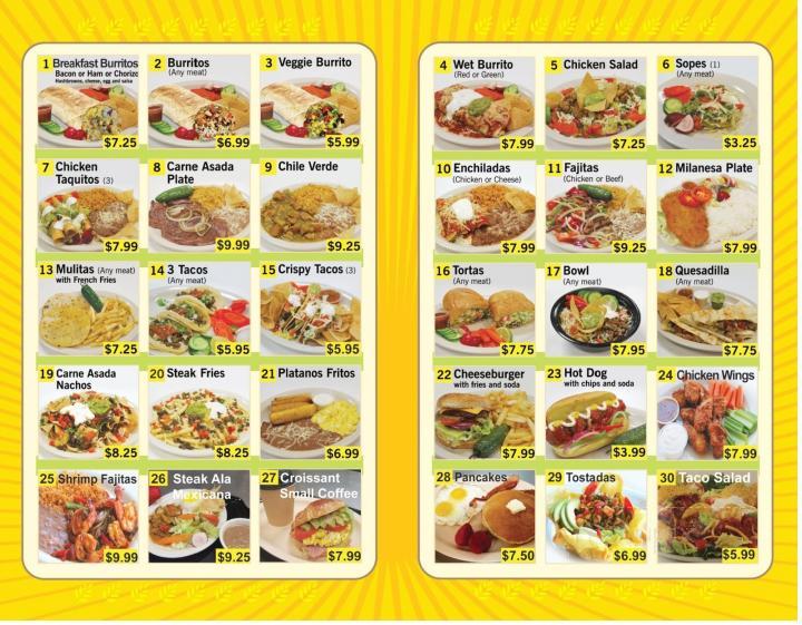 Panaderia Amarilla - Los Angeles, CA menu_pic