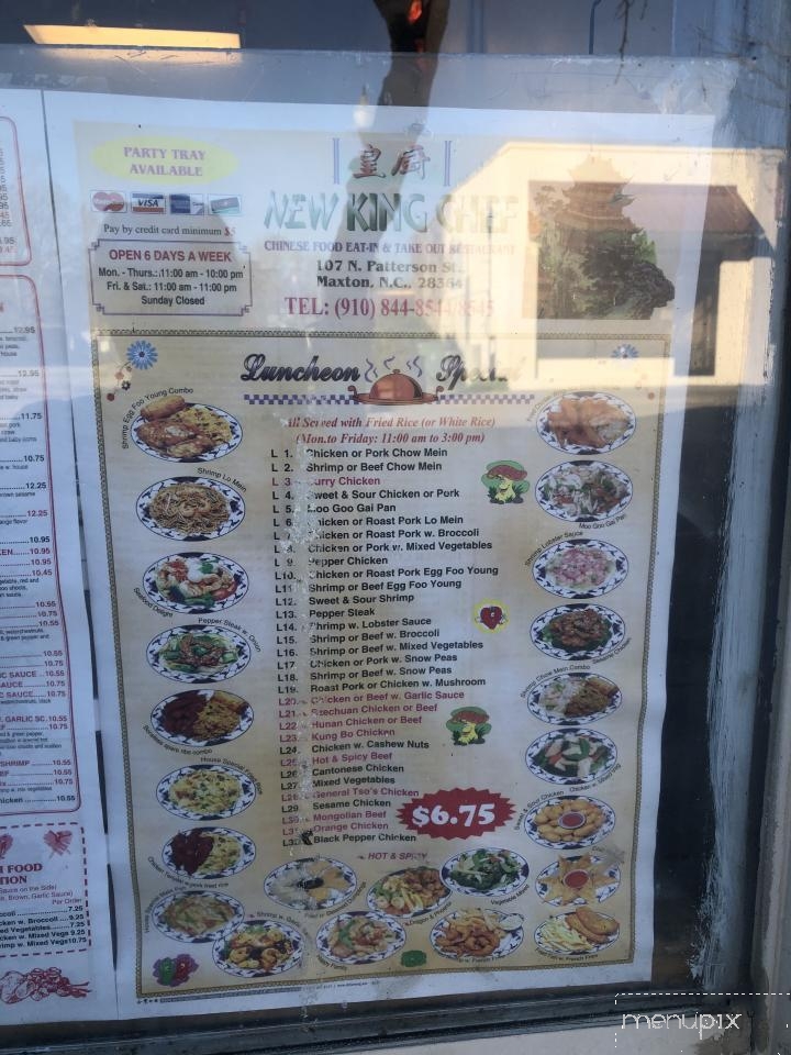 King Chef - Maxton, NC menu_pic