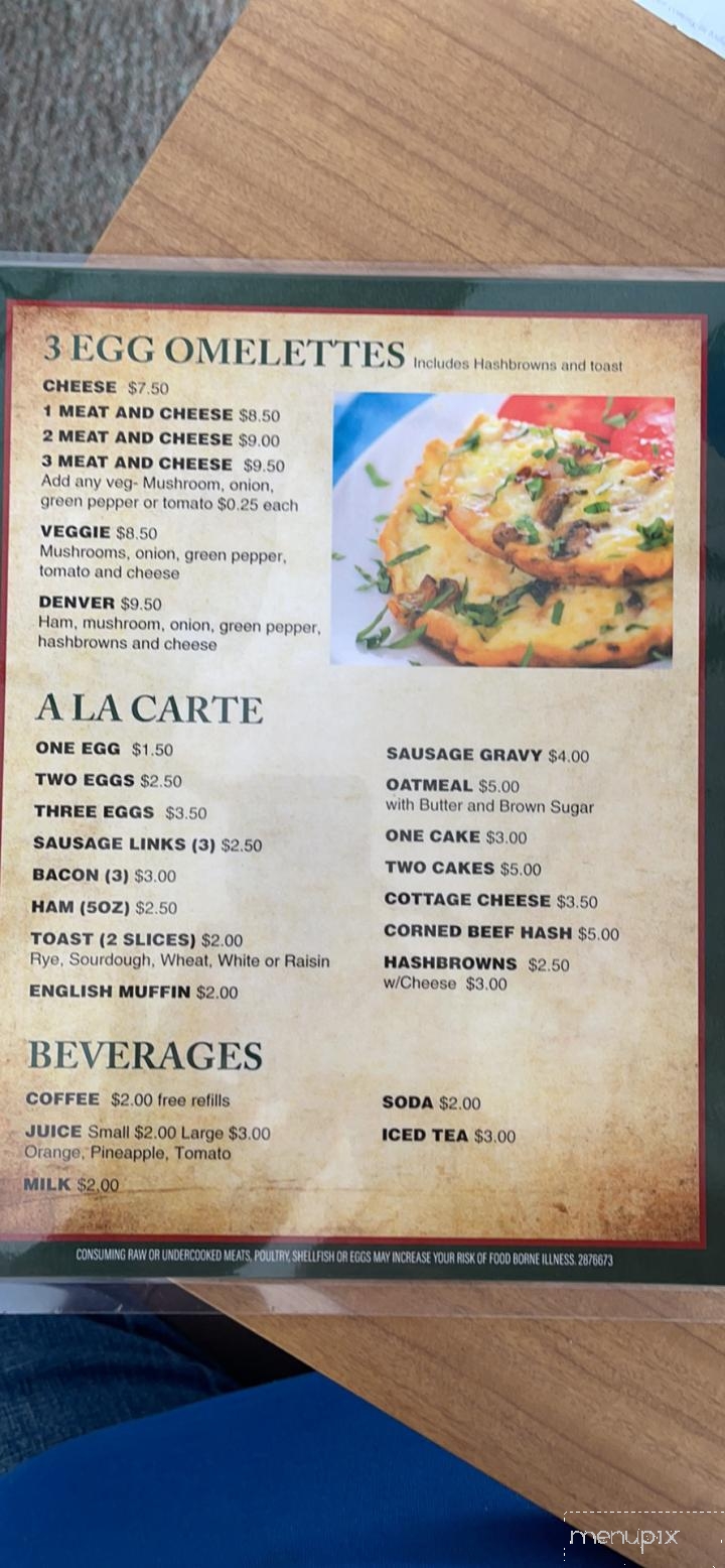 Richards' Family Restaurant - Dunbar, WI menu_pic