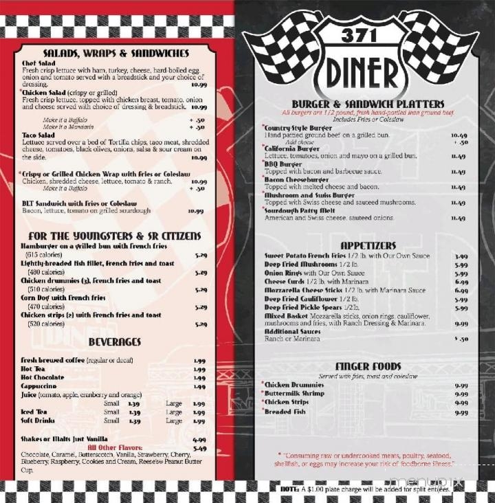 371 Diner - Baxter, MN menu_pic