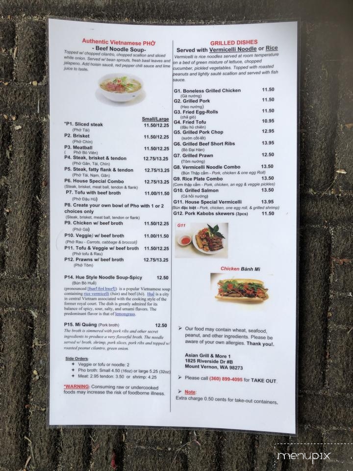 Asian Grill and More 1 - Mount Vernon, WA menu_pic