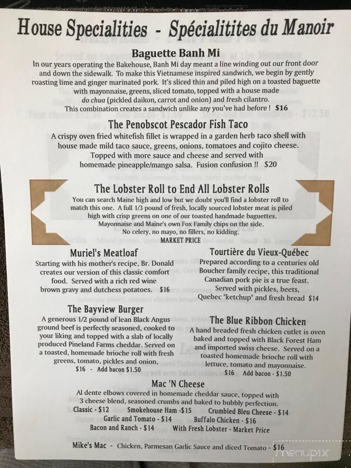 Friars' Brewhouse - Bucksport, ME menu_pic