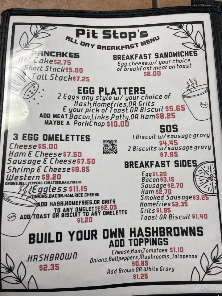 The Pit Stop 2 - Houma, LA menu_pic