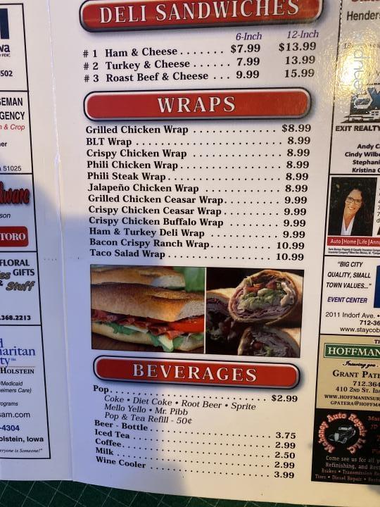Midwest Deli & Grill Ltd - Holstein, IA menu_pic