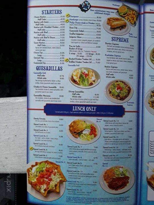 Tijuanas Grill Mexican Restaurant - Johnsonville, SC menu_pic