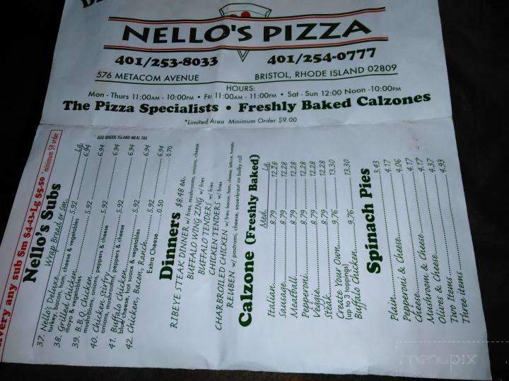Nellos Pizza - Bristol, RI