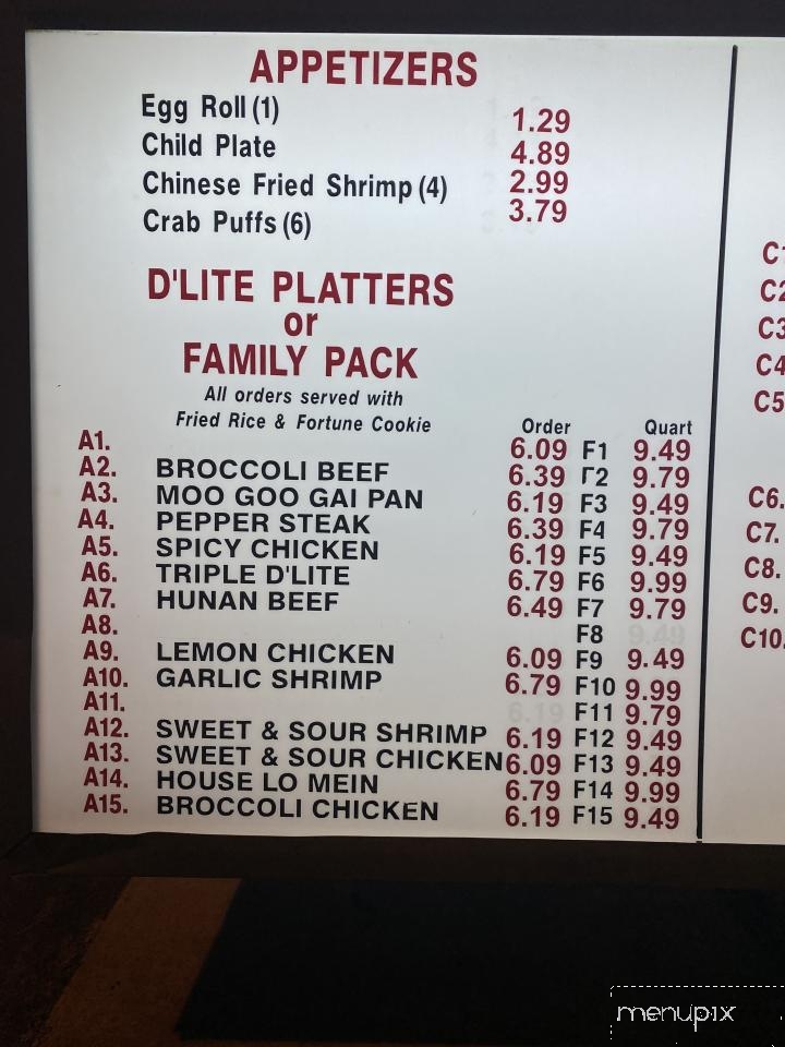 Wok D-Lite - Orange, TX menu_pic