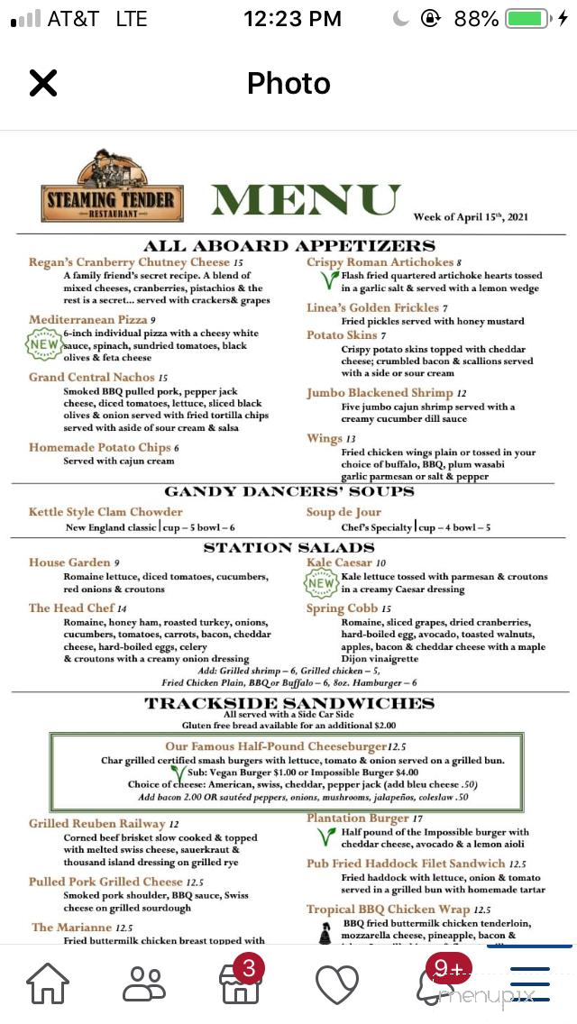 Billy B's Cajun Grill - Mansfield, LA menu_pic