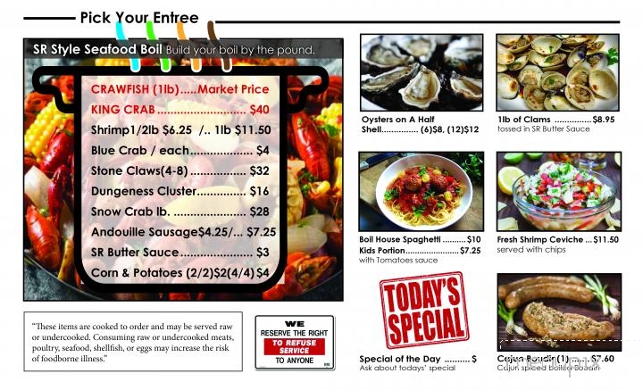 SR Boil House - Rockport, TX menu_pic