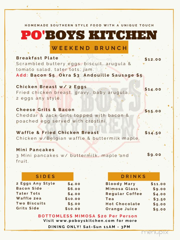 Po'Boys Kitchen - San Francisco, CA menu_pic